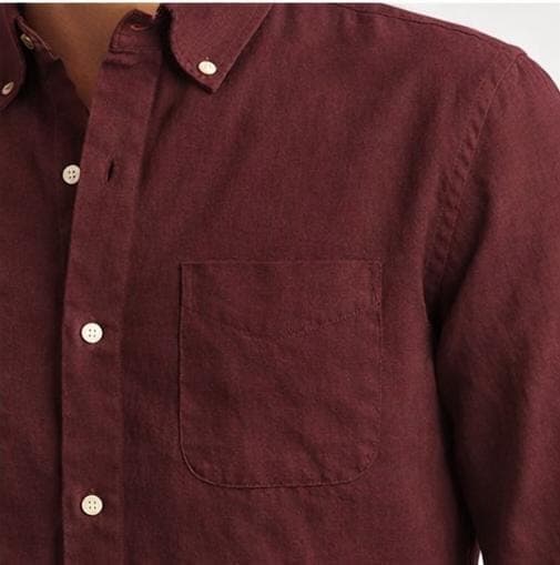 Bordeaux Drift Cotton-Linen Shirt 4