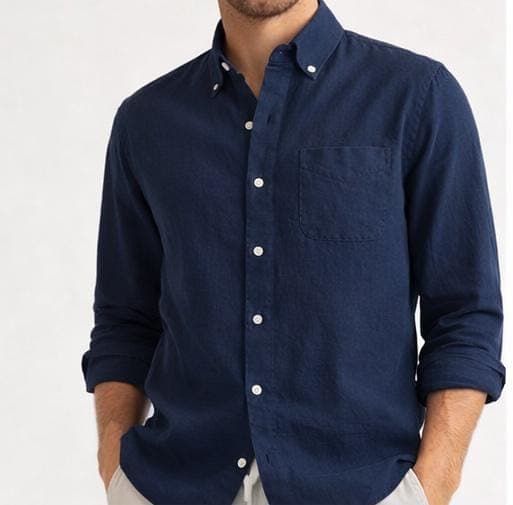 Midnight Coast Linen Shirt