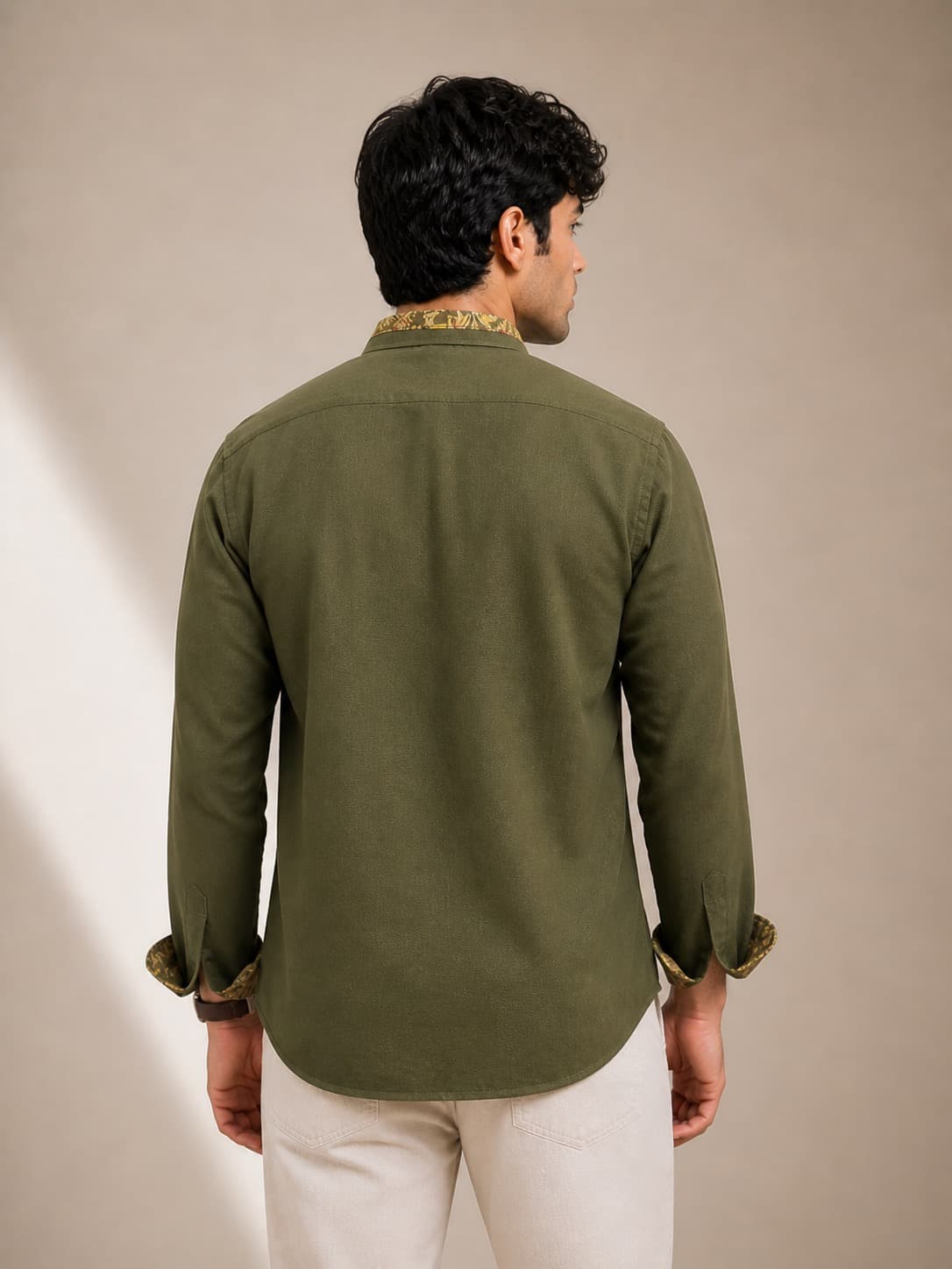 praneiz linen kalamkari shirt  3